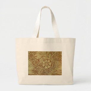Bolso De Tela Gigante Patrón de Flor Antigua Marigold de William Morris
