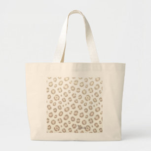 Bolso De Tela Gigante Patrón de lujo de animal suave   Estampado de anim