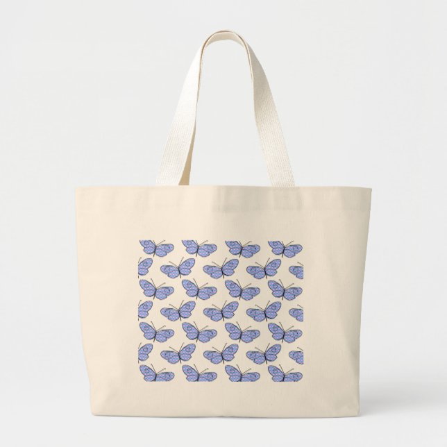 Bolso De Tela Gigante Patrón de mariposa cósmica (Frente)