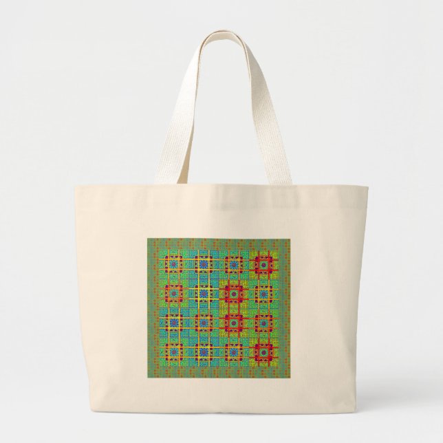 Bolso De Tela Gigante Patrón étnico tribal maya.jpg (Frente)