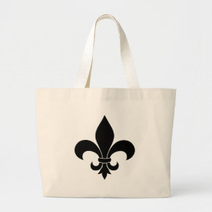 Bolso De Tela Gigante Patrón Fleur de lis de Francia