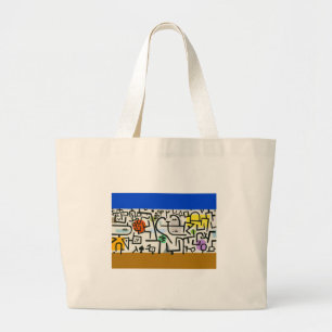 Bolso De Tela Gigante Paul Klee Rich Harbor Abstrae Expressionismo