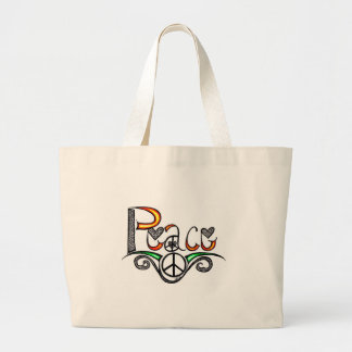 Bolso De Tela Gigante Paz