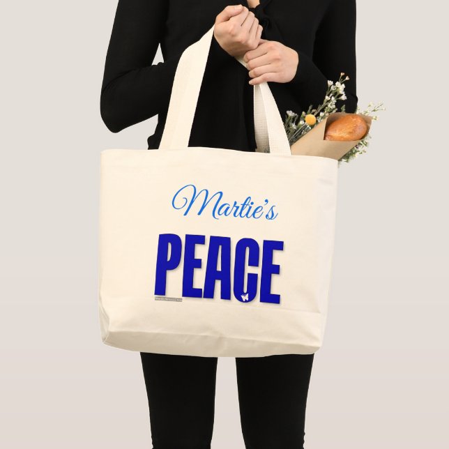 Bolso De Tela Gigante Paz (Anverso (producto))