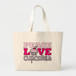 Bolso De Tela Gigante ¡Paz, amor y magdalenas!