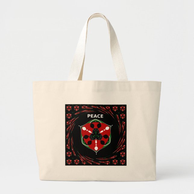 Bolso De Tela Gigante "Paz: con Escudo Emblema" (Frente)