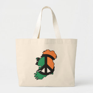 Bolso De Tela Gigante Peace United Ireland
