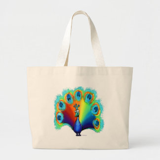 Bolso De Tela Gigante Peacock