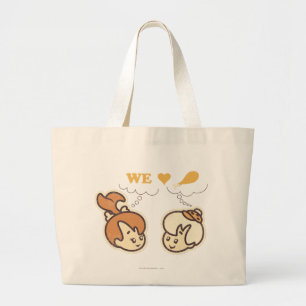 Bolso De Tela Gigante PEBBLES™ y comida del amor del Bam Bam