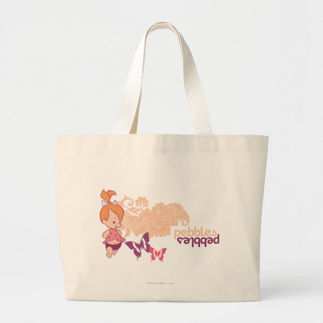Bolso De Tela Gigante PEBBLES™ y mariposas (Frente)