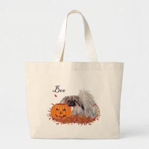 Bolso De Tela Gigante Pekingese Halloween