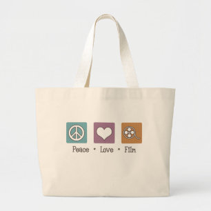 Bolso De Tela Gigante Película del amor de la paz