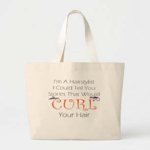 Bolso De Tela Gigante Pelo del rizo del Hairstylist