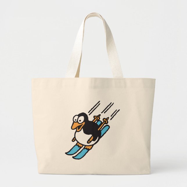 Bolso De Tela Gigante penguin ski (Frente)