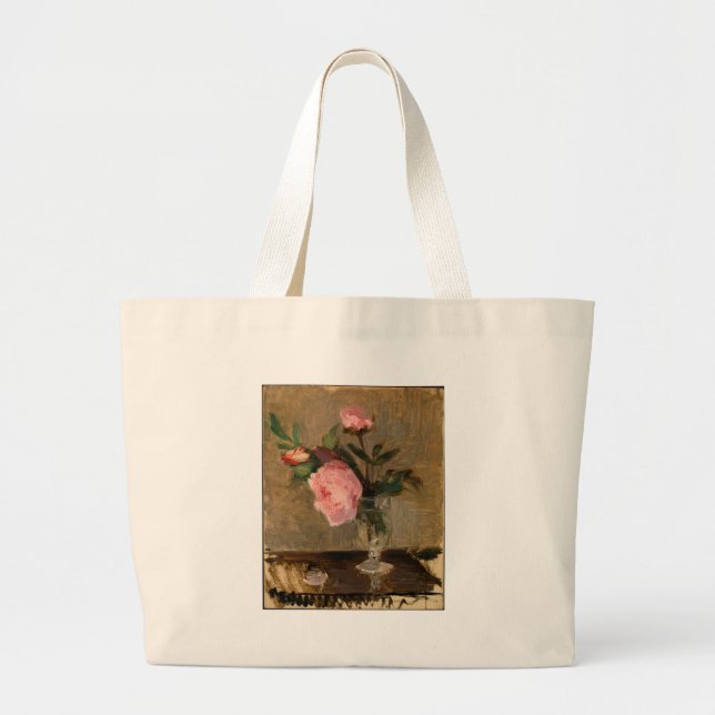 Bolso De Tela Gigante Peonies Berthe Morisot Bella Artes (Frente)