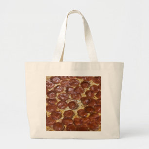 Bolso De Tela Gigante Pepperoni Pizza