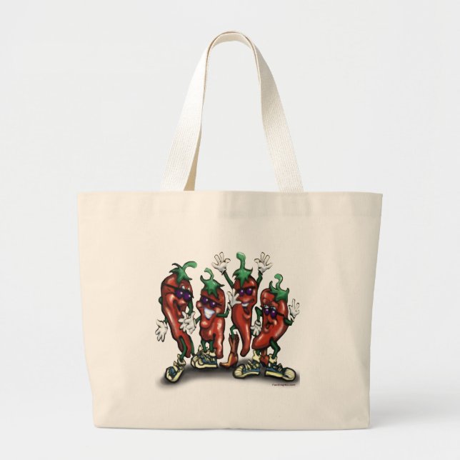 Bolso De Tela Gigante Peppers (Frente)