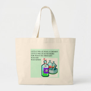 Bolso De Tela Gigante pequeña rima de willie de la química