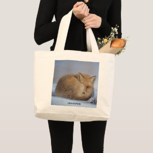 Bolso De Tela Gigante Pequeño Fox Maldita Foto De Invierno