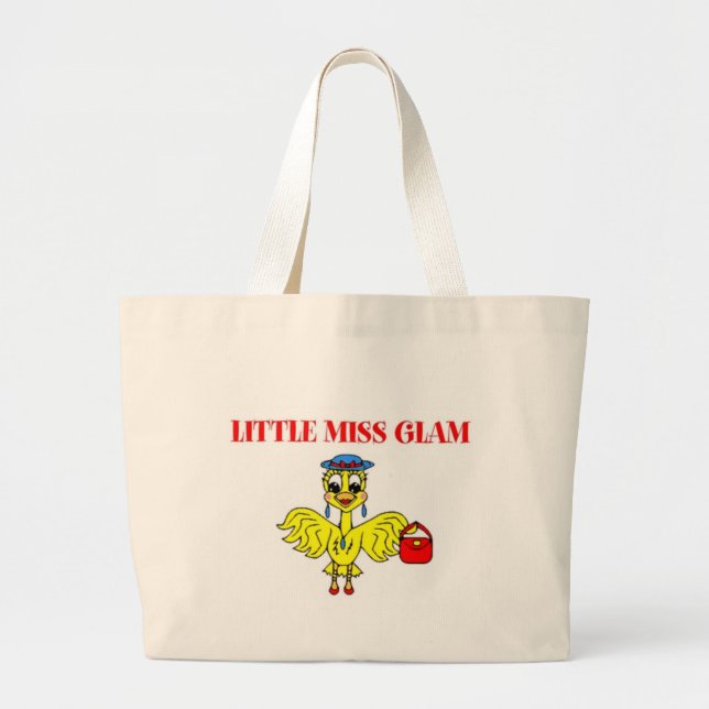 BOLSO DE TELA GIGANTE PEQUEÑO MISS GLAM (Frente)