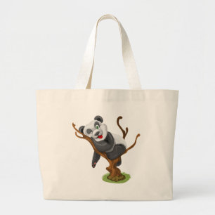 Bolso De Tela Gigante Pequeño panda