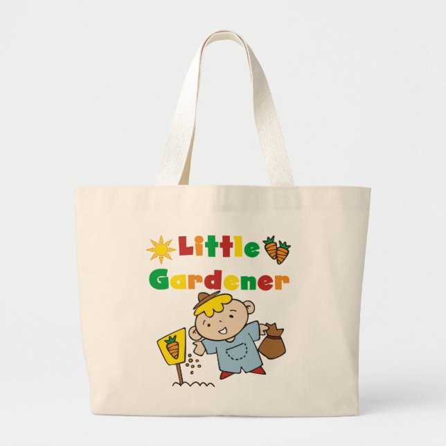 Bolso De Tela Gigante Pequeños camisetas y regalos del jardinero del (Frente)