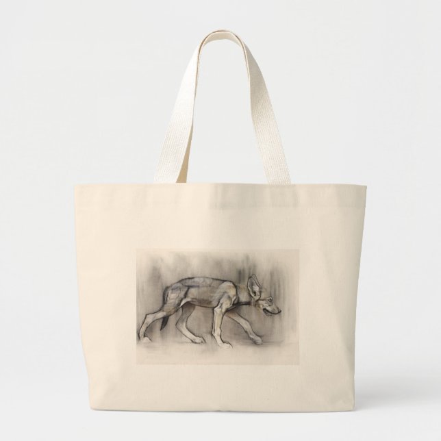Bolso De Tela Gigante Perrito magro (Frente)