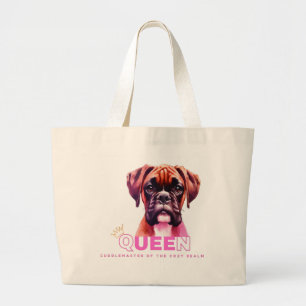 Bolso De Tela Gigante Perro Boxer: Reina Ama de los Abrazos