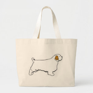 Bolso De Tela Gigante perro de aguas de clumber