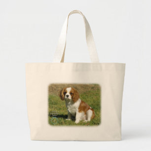 Bolso De Tela Gigante Perro de aguas de rey Charles arrogante