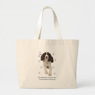 Bolso De Tela Gigante Perro de aguas de saltador inglés