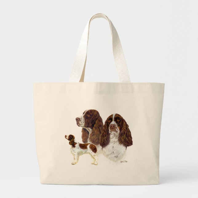Bolso De Tela Gigante Perro de aguas de saltador inglés (Frente)