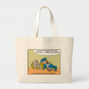 Bolso De Tela Gigante Perro de Correo en Terapia Regalos de Dibujos Anim