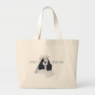 Bolso De Tela Gigante Perro de fiesta American Cocker Spaniel
