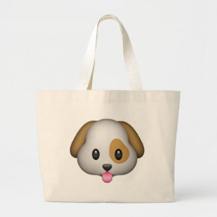 Bolso De Tela Gigante Perro - emoji