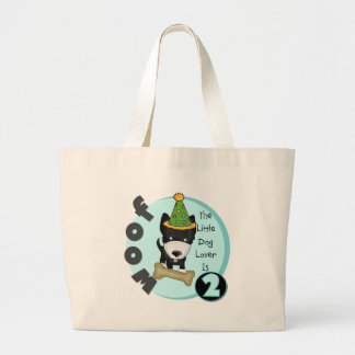 Bolso De Tela Gigante Perro Lover 2er cumpleaños camisetas y regalos
