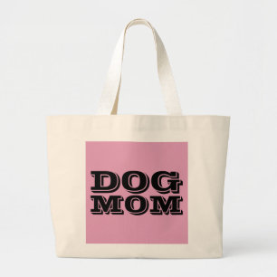 BOLSO DE TELA GIGANTE PERRO MOM PINK TOTES MANPAD PURSO