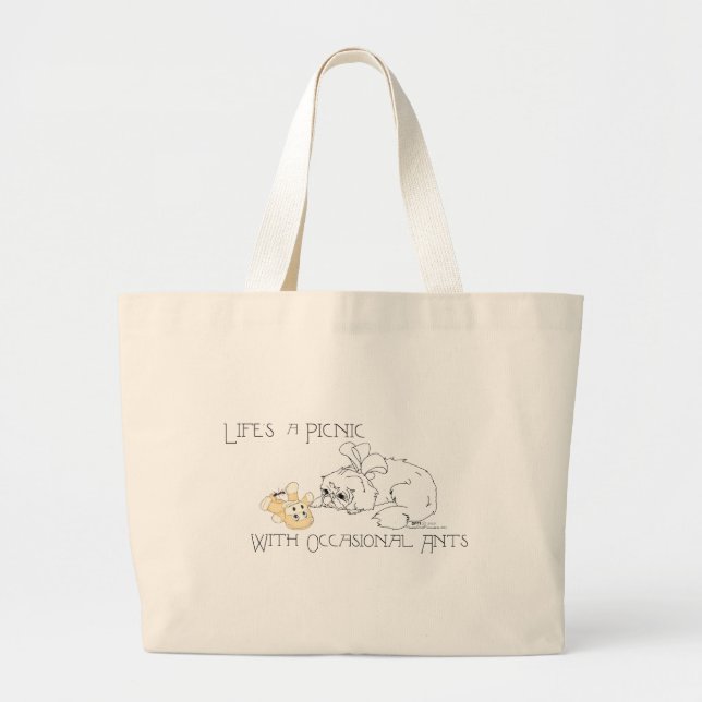 Bolso De Tela Gigante Perro pequinés (Frente)