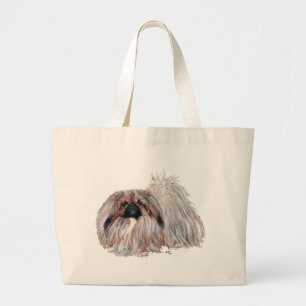 Bolso De Tela Gigante Perro pequinés de pie