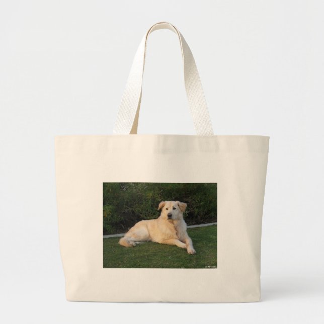 Bolso De Tela Gigante Perro Relajante (Frente)