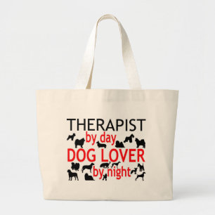 Bolso De Tela Gigante Perro Terapista Lover