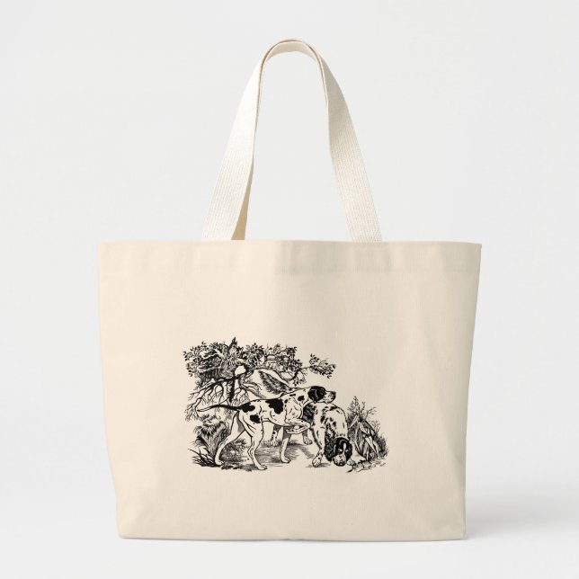 Bolso De Tela Gigante perros cazadores (Frente)
