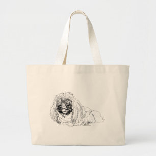 Bolso De Tela Gigante Perros de Pekín