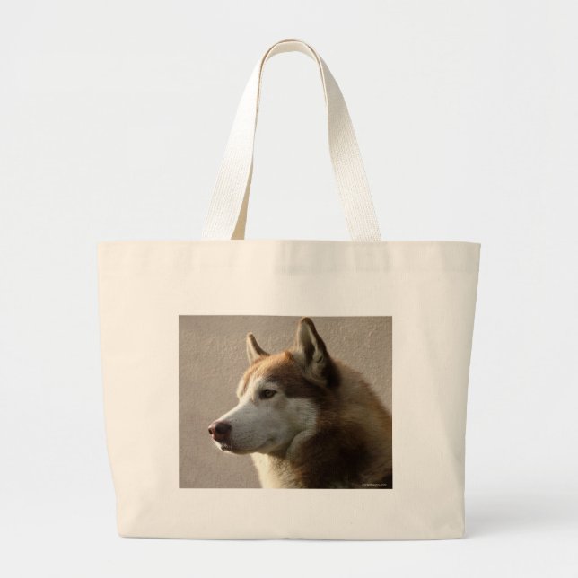 Bolso De Tela Gigante Perros del husky siberiano (Frente)
