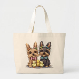 Bolso De Tela Gigante Perros Terrier de Easter Yorkshire