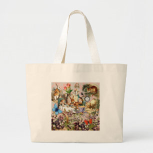 Bolso De Tela Gigante Personajes de Alice in Wonderland tea fiesta