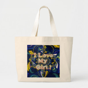 Bolso De Tela Gigante Personaliza tu amor infinito: Amo a mi Chica