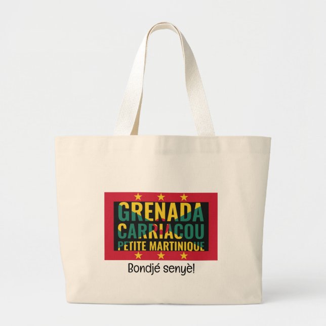 Bolso De Tela Gigante Personalizable GRANADA (Frente)