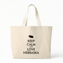 Personalizable MANTENGA LA CALMA Y AME A NEBRASKA
