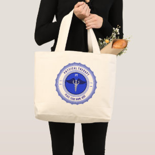 Bolso De Tela Gigante Personalizable Terapia Física Caduceus
